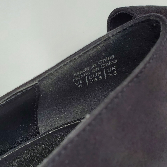 Aldo Black Suede Platform Ankle Booties - Picture 2 of 6